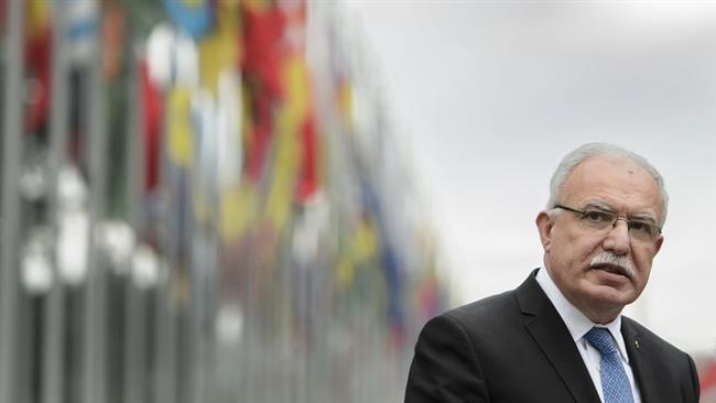 Palestinian Foreign Minister Riad al-Malki