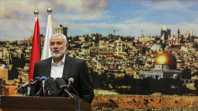 The head of Hamas political bureau, Ismail Haniyeh (Photo by Anadolu news agency)