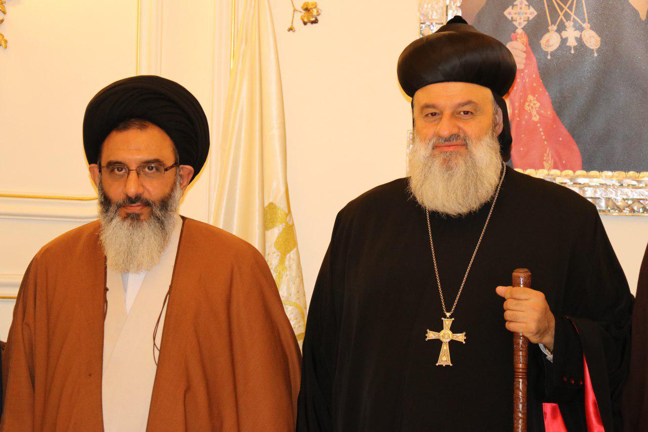 Hujjat al-Islam Tabatabaei-Ashkezari and Ignatius Aphrem II