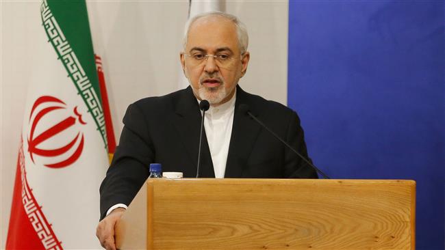 Iranian Foreign Minister Mohammad Javad Zarif speaks during the Tehran Security Conference on January 8, 2018, in Tehran. (Photo by AFP)