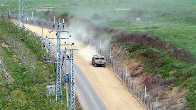 A view of a barbed wire fence erected at the Fatima Gate along the South Lebanon border in preparation for the building of a wall by Israel (File photo by AFP)