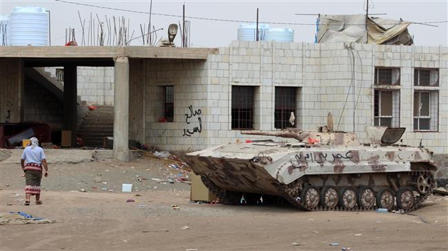 A Yemeni separatist walks at a military camp after they took control of the pro-government position in the northern Dar Saad district of Aden on January 31, 2018.