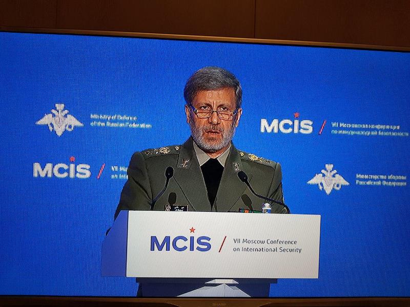 وزیر دفاع در کنفرانس امنیتی مسکو