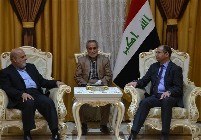 دیدار ایرج مسجدی سفیر جمهوری اسلامی ایران با سلیم الجبوری رییس پارلمان عراق
