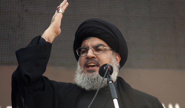 The secretary general of the Lebanese resistance movement Hezbollah, Seyyed Hassan Nasrallah