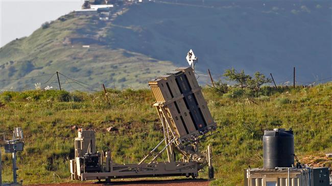 A picture taken on April 14, 2018 shows an Israeli Iron Dome missile system deployed in the Israeli-occupied Golan Heights near the Syrian border. (AFP photo)