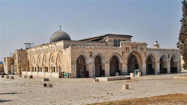 The file photo shows al-Aqsa mosque in Jerusalem al-Quds.