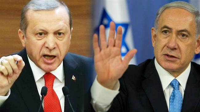 A combo image of Turkish President Recep Tayyip Erdogan (L) and Israeli Prime Minister Benjamin Netanyahu