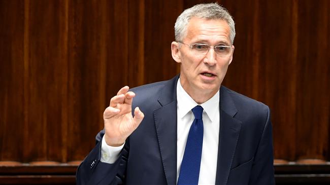 NATO Secretary General Jens Stoltenberg gives a speech during the NATO Parliamentary Assembly Spring Session on May 28, 2018 in the Polish capital, Warsaw. (Photo by AFP)
