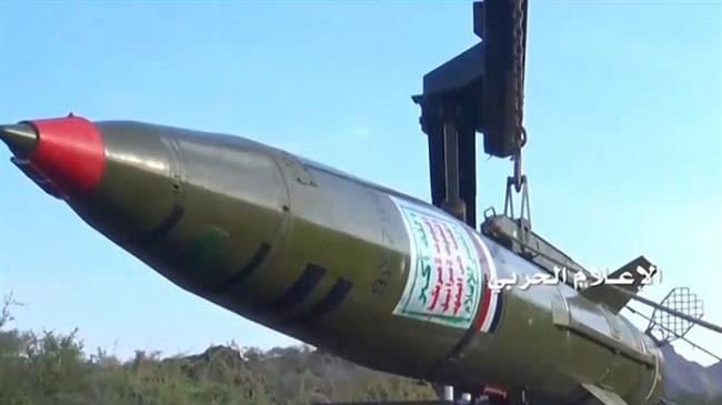 This file photo shows a domestically manufactured OTR-21 Tochka tactical ballistic missile in Yemen. (Photo by the media bureau of Yemen’s Joint Operations Command)