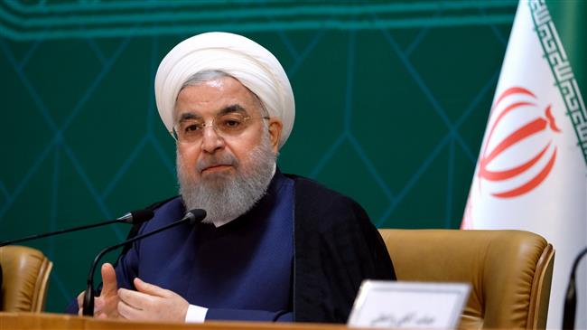 Iranian President Hassan Rouhani attends a meeting with senior cabinet members in Tehran on June 27, 2018. (Photo by president.ir)