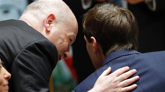 Jason Greenblatt (L), the US president