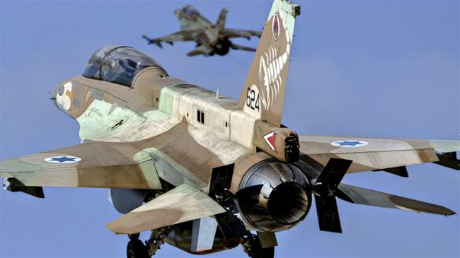 This file picture shows two Israeli Air Force F-16 fighter jets shortly after takeoff from a military base in the occupied territories.