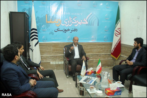 حضور مدیر کل فنی و حرفه ای خوزستان در دفتر خبرگزاری رسا در اهواز