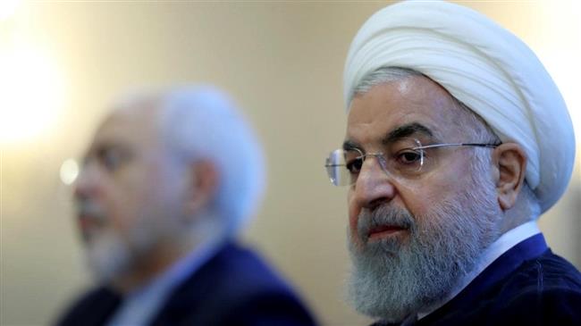 Iranian President Hassan Rouhani (right) and Foreign Minister Mohammad Javad Zarif