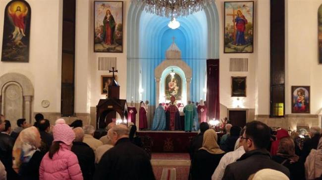 This photo shows St. Grigor Lusavoritch Armenian Catholic Church in Tehran, Iran, on December 31, 2016.