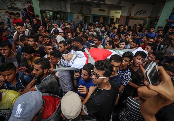 Gaza: Funeral for Palestinian Teen Martyred by Israeli Forces