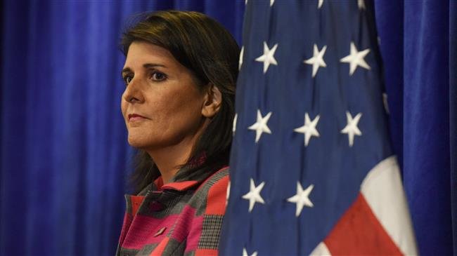 United States ambassador to the United Nations Nikki Haley attends a media briefing during the United Nations General Assembly on September 24, 2018 in New York City. (AFP photo)