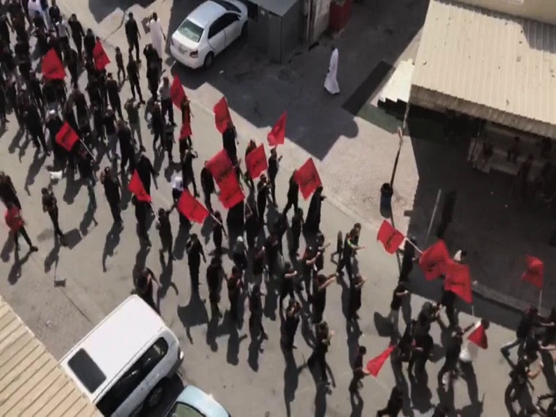 سرکوب شدید عزاداران حسینی در بحرین  