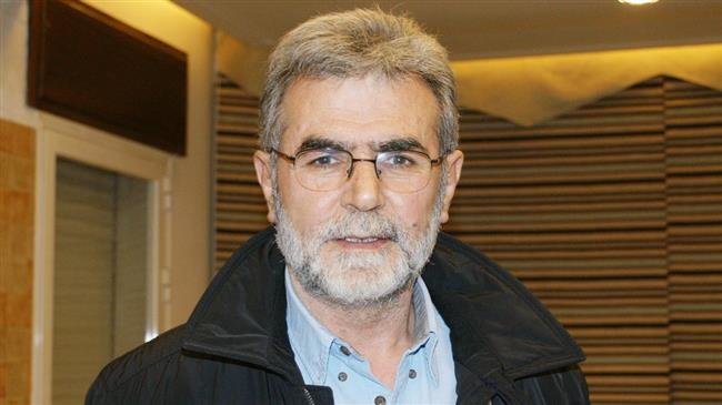 This file photo shows Ziad al-Nakhala, the newly-elected leader of the Palestinian Islamic Jihad movement.
