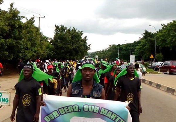 Nigerian Muslims Protests in Abuja Demanding Release of Leader