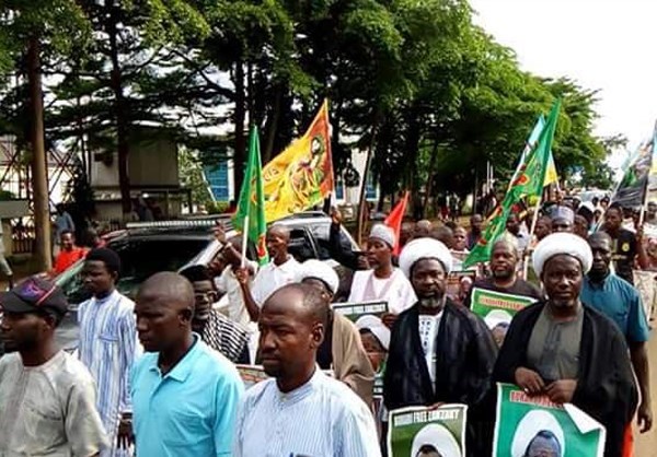 Nigerian Muslims Protests in Abuja Demanding Release of Leader