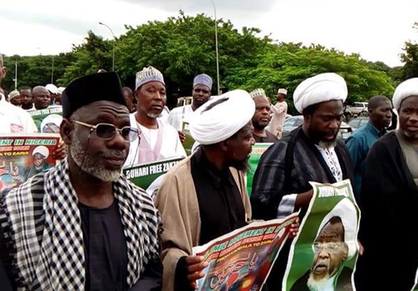 Nigerian Muslims Protests in Abuja Demanding Release of Leader