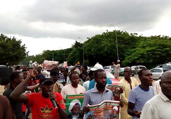 Nigerian Muslims Protests in Abuja Demanding Release of Leader