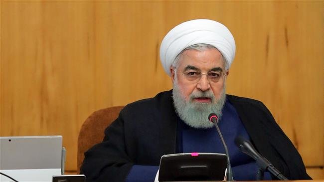 Iranian President Hassan Rouhani speaks during a cabinet meeting in Tehran on October 3, 2018. (Photo by president.ir)