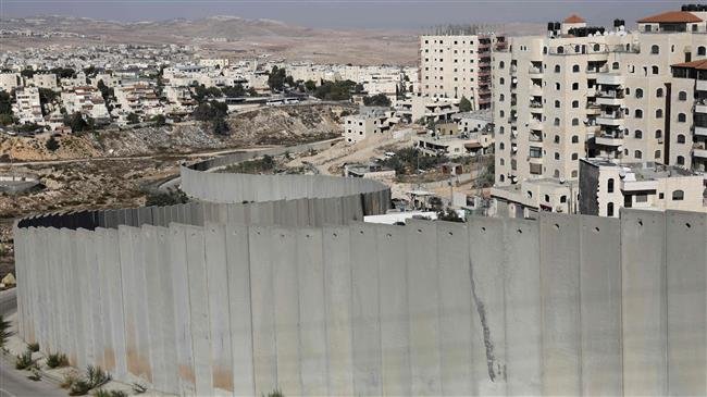 This picture shows the Israeli settlement of Pisgat Ze