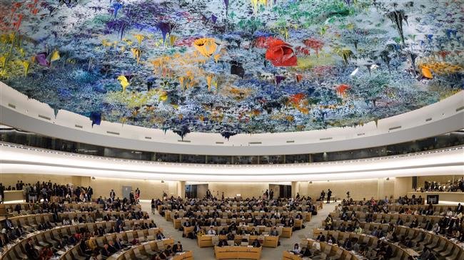 A general view taken on September 10, 2018 during the opening day of the 39th UN Council of Human Rights at the UN Offices in Geneva (Photo by AFP)