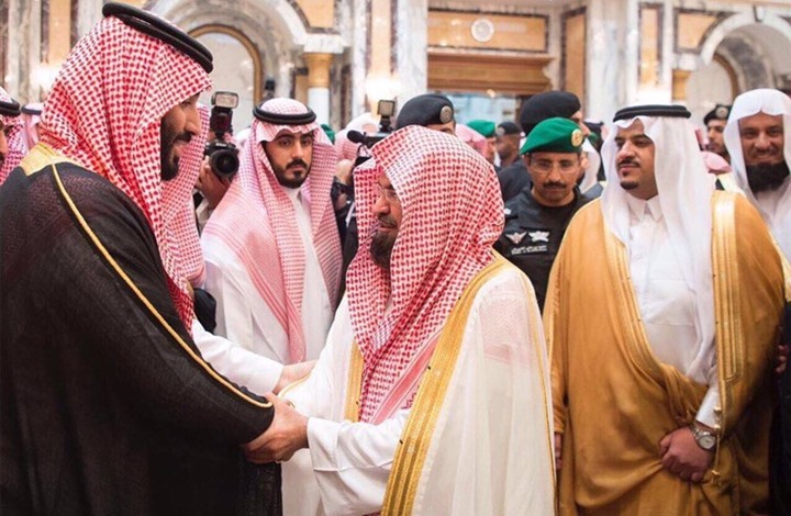 شیخ سدیس امام جماعت مسجد الحرام و محمد بن سلمان