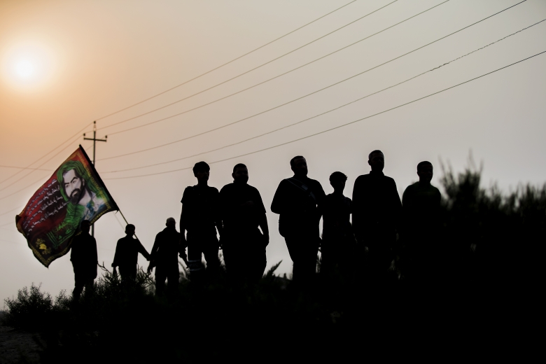 پیاده روی اربعین در شهرهای جنوبی عراقی