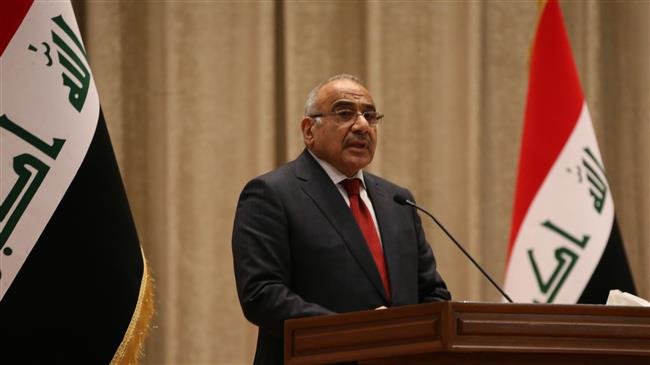 Adel Abdul-Mahdi, the new prime minister, addresses the Iraqi parliament, October 24, 2018, in Baghdad. (Photo by AFP)