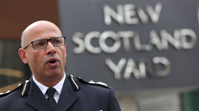 Assistant Commissioner with the Metropolitan Police Neil Basu speaks to the press outside New Scotland Yard in central London on March 13, 2018. (Photo by AFP)