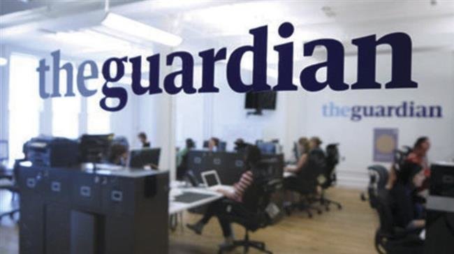 File photo shows a view to an office of the Guardian newspaper.