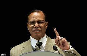 Leader of the religious group Nation of Islam (NOI) Louis Farrakhan