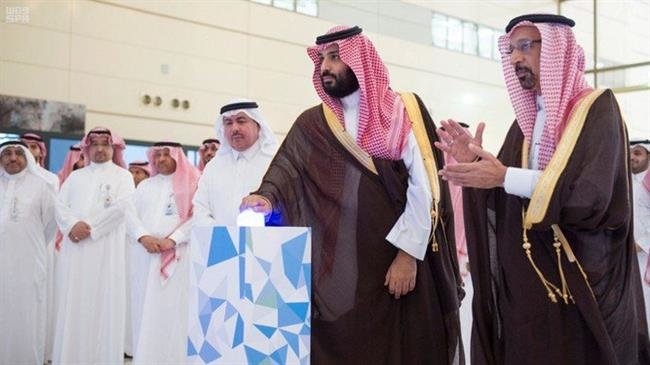 Saudi Crown Prince Mohammed bin Salman (MbS) visits King Abdulaziz City for Science and Technology in Riyadh on November 5, 2018, in this photo taken from the Saudi Press Agency.