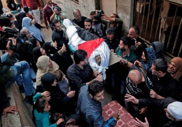 Funeral for Young Man Martyred by Israel in Gaza Rallies