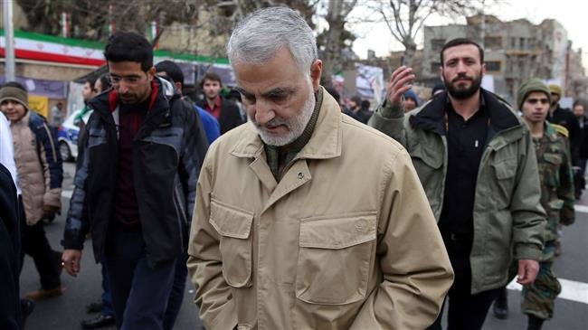 Major General Qassem Soleimani, the commander of the Islamic Revolution Guards Corps (IRGC)’s Quds Force, attends celebrations marking the 37th anniversary of the Islamic Revolution, in Tehran, on February 11, 2016. (File photo by AFP)