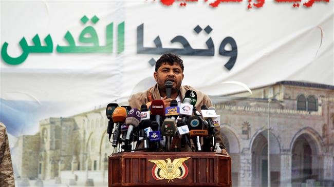 Mohammed Ali al-Houthi, the head of Yemen’s popular Houthi Ansarullah movement’s Supreme Revolutionary Committee, gives a speech in the Yemeni capital Sana’a on May 15, 2018. (Photo by AFP)