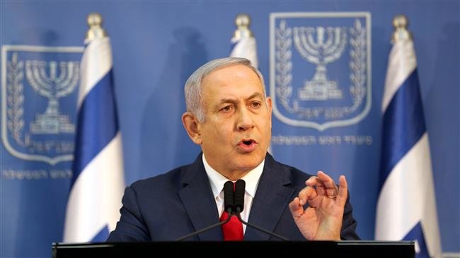 Israeli Prime Minister Benjamin Netanyahu delivers a statement to the members of the media in Tel Aviv, Israel, on November 18, 2018. (Photo by Reuters)