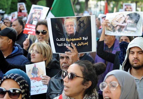 More Protests in Tunisia against MBS Visit