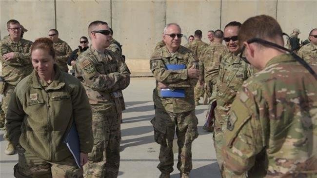 US soldiers gather at Kandahar Air base in Afghanistan on January 23, 2018. (Photo by AFP)