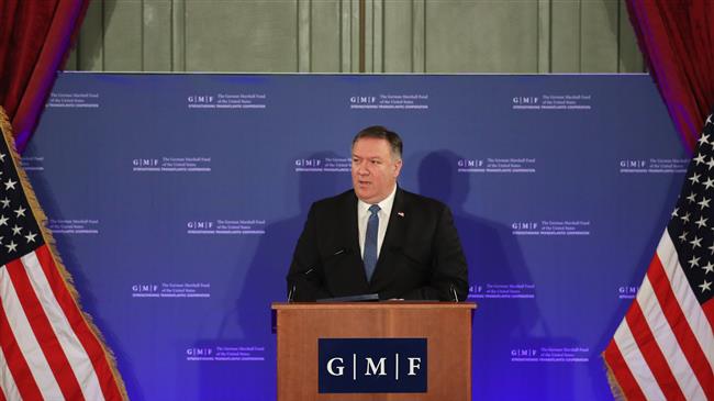US Secretary of State Mike Pompeo speaks during an event at the Concert Noble in Brussels on December 4, 2018. (Photo by AFP)