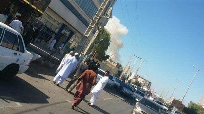 This picture taken in the southern Iranian port city of Chabahar on December 6, 2018 shows the aftermath of a terrorist attack against the police headquarters.