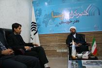 بازدید رییس کمیسیون فرهنگی شورای شهر اهواز از خبرگزاری رسا در خوزستان 