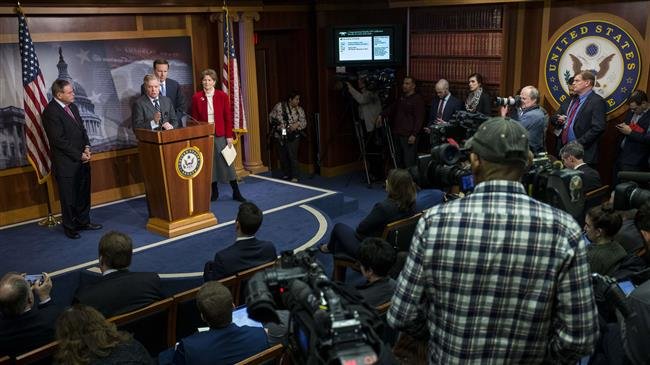 US Senator Lindsey Graham speaks on December 12, 2018, during a news conference discussing a resolution to end US military support for Saudi Arabia. (AFP photo)