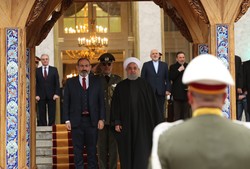 استقبال رسمی رییس جمهور از نخست وزیر ارمنستان