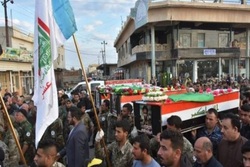 مراسم تشییع شهدای حشدالشعبی در بغداد برگزار شد